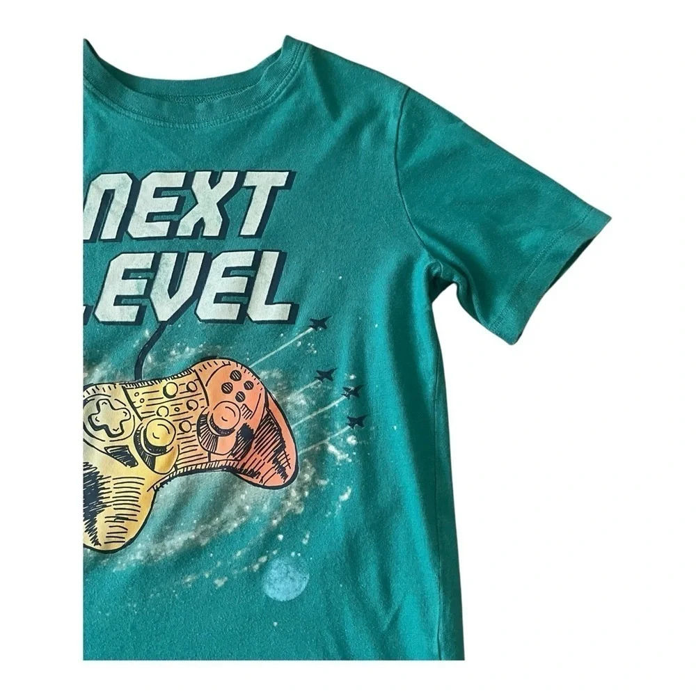 OshKosh Original casual play teal T-shirt Boys 8T graphic design 100% cotton